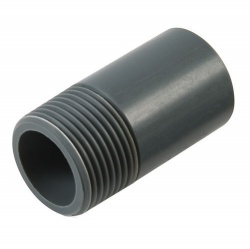 1'' Single Barrel Nipple Male - PVCu Pressure Pipe