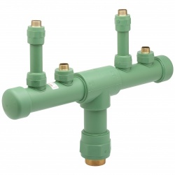 2'' Male BSP Supply Manifold 90mm Centres - Centre Supply